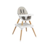 Costway 5-in-1 Baby Convertible Wooden High Chair