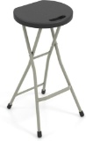 Costway Portable Folding Camp Chair, Black and Silver