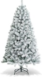 COSTWAY 6 FT Snow Flocked Christmas Tree