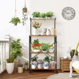 Costway 4-Tier Kitchen Baker's Rack on Wheels