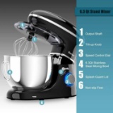 Costway 7.5 Qt Tilt-Head Stand Mixer 6 Speed 660W with Dough Hook