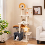 Costway Tall Cat Tree Padded Tower