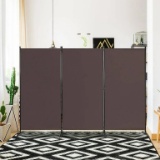 Costway 3-Panel Room Divider Folding Privacy Partition Screen for Office Room