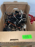 Box of Various Cables, Wires, Chargers, Etc.
