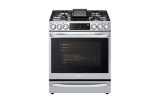 LG - 6.3 Cu. Ft. Smart Slide-In Gas True Convection Range with EasyClean and Air Sous-Vide