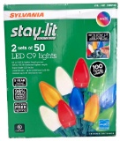 Sylvania LED C9 String Lights, 2 Sets Of 50