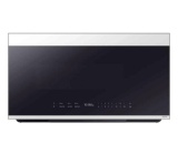 Samsung - Bespoke 2.1 Cu. Ft. Over-the-Range Microwave with Sensor Cooking - White Glass