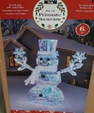 Member's Mark Pre-Lit Prismatic Snowman 6 ft