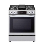 LG - 6.3 Cu. Ft. Smart Slide-in Dual Fuel True Convection Range with EasyClean and Air Fry -