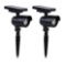 Member's Mark 2 Piece LED Solar Spot Lights - Matte Black