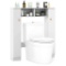 Costway Over The Toilet Storage Cabinet with 2 Open Compartments and 4 Adjustable Shelves