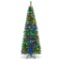 7.5ft Pre-Lit Hinged Artificial Pencil Christmas Tree with 350 Multicolor Lights