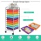 Costway 10 Drawer Rolling Storage Cart Scrapbook Office School Organizer