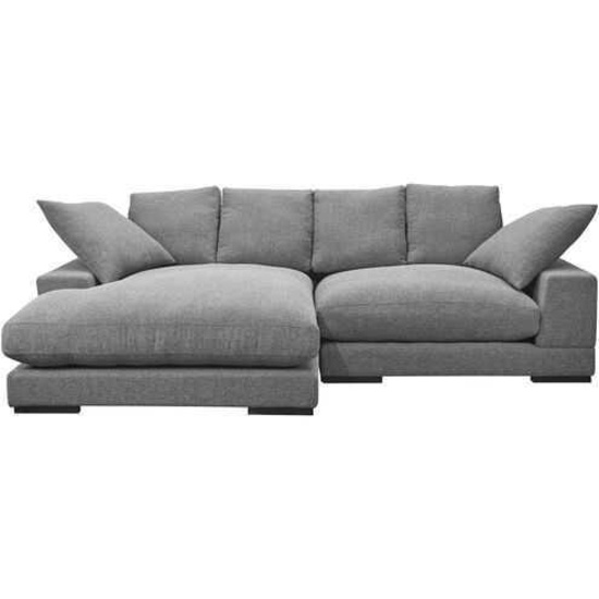 Plunge Gray Sectional Couch Chaise