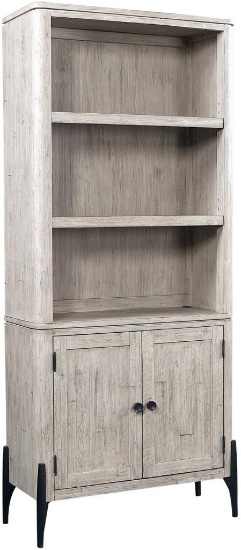 Zane Door Bookcase - Grey #I256-332 (33"W x 75"H x 15"D)