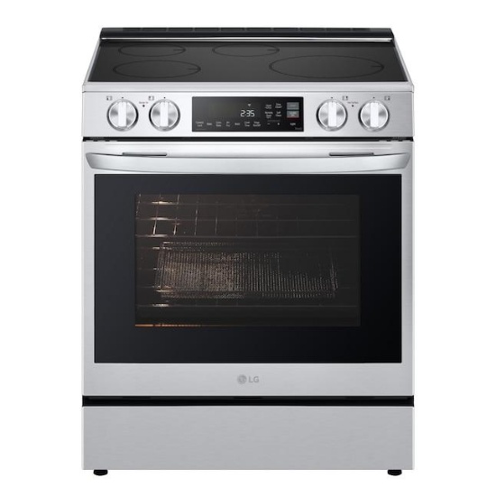 LG 30" 4 burner 6.3-Cu. Ft. Air Fry Convection Induction Range, Print Proof #LSIL6334FE