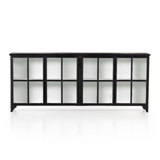 94.5"W CAMILA SIDEBOARD - Black #IRCK-135 (94.5"W x 16"D x 39.5"H)