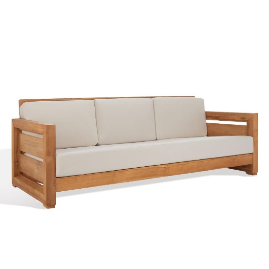 Safavieh Guadeloupe Teak 3-Seat Sofa #CPT1008A