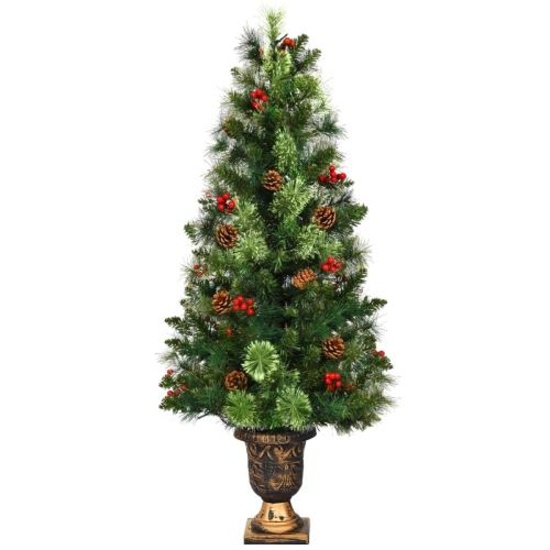Costway 5ft Pre-Lit Christmas Entrance Tree