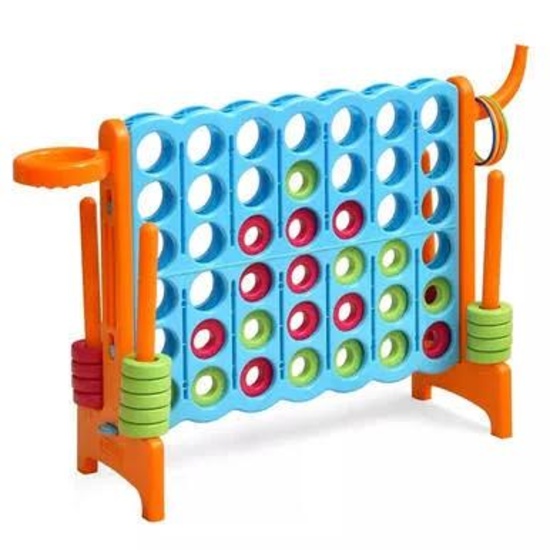Costway 4-in-A Row Giant Game Set