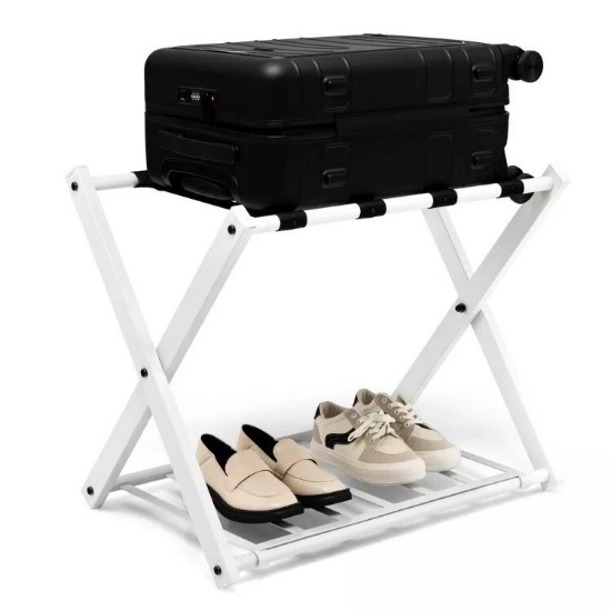 Set of 2 Foldable Luggage/Shoe Racks