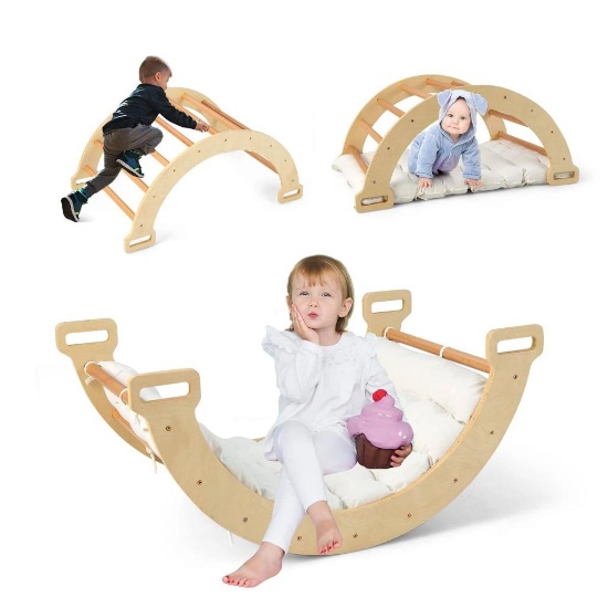 INFANS 4 in 1 Arch Climbing Toys for Toddlers