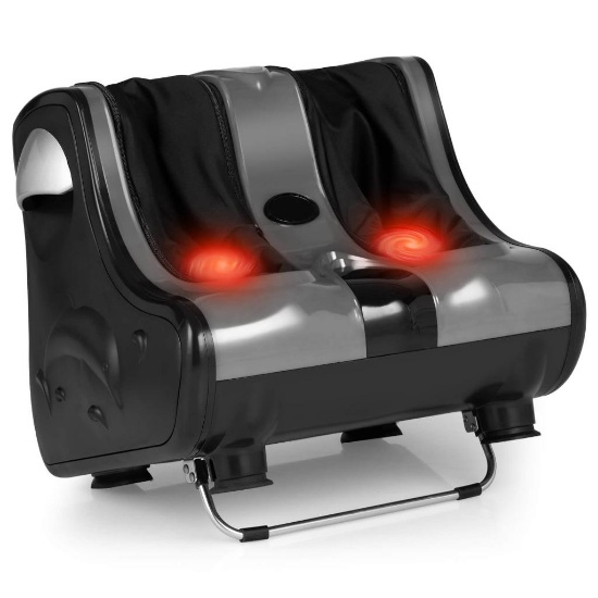 Costway Foot, Ankle, & Calf Massager w/ Heat - Grey