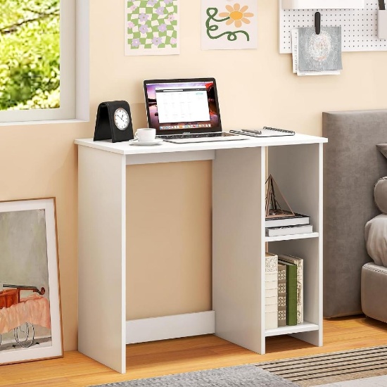 31.5 Simple Style Computer Desk - White