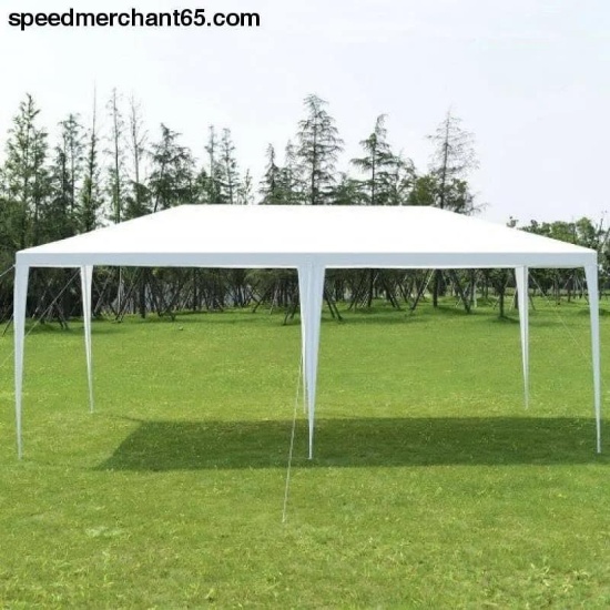 Costway 10 x 20 FT Outdoor Gazebo Canopy Tent - White