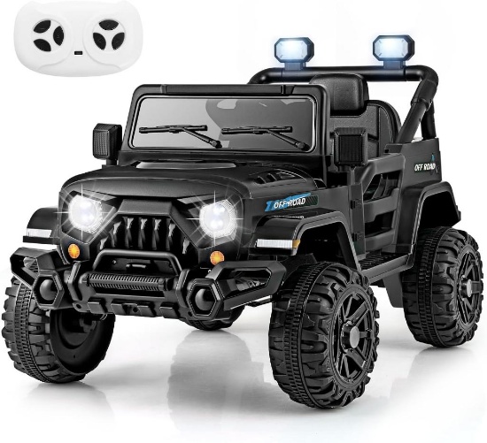 Costzon 12V Kids Ride on Truck - black