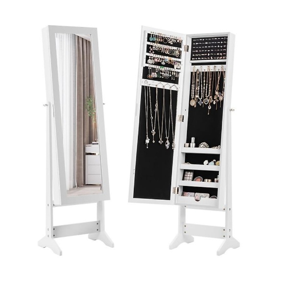 Mondawe White Jewelry Armoire