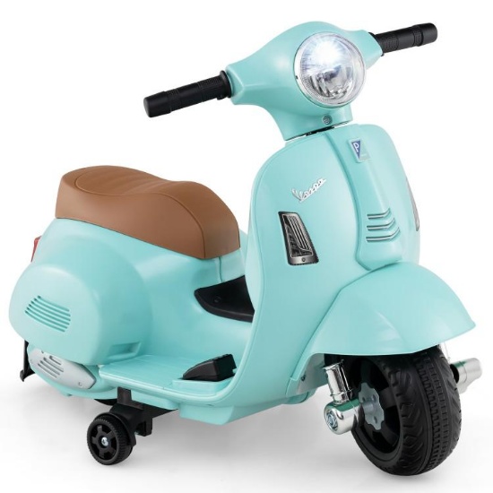 Electric Ride On Scooter for Kids - Turquoise