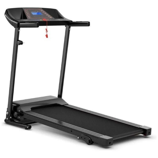 Costway 1.0 HP Foldable Treadmill Electric Support Mobile Power