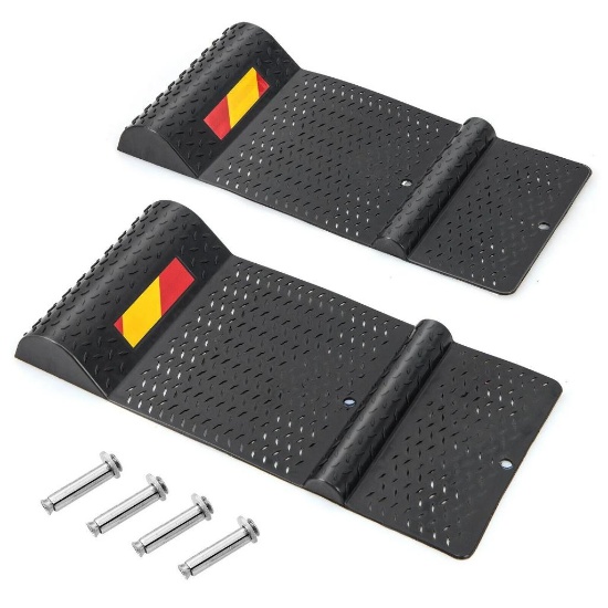 2 Pack Garage Anti-skid Heavy Duty Parking Mat/Wheel Stopper