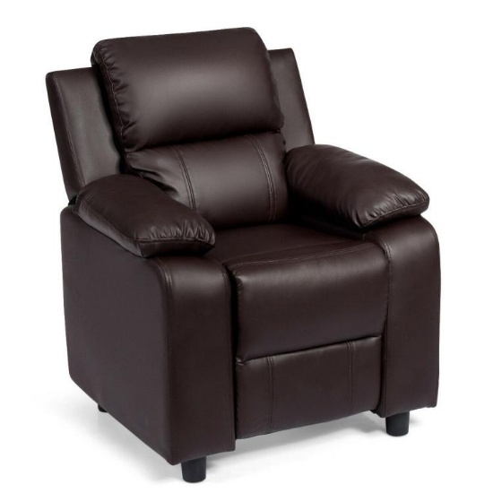 Kids Recliner Chair - Brown