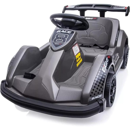 Costway 6V Electric Go Kart for Kids - Black