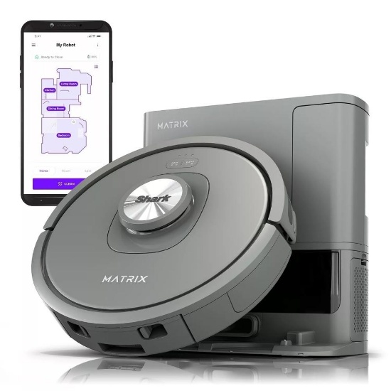 Shark Matrix Self-Emptying Robot Vacuum Precision Home Mapping, Wi-Fi #UR2350AE