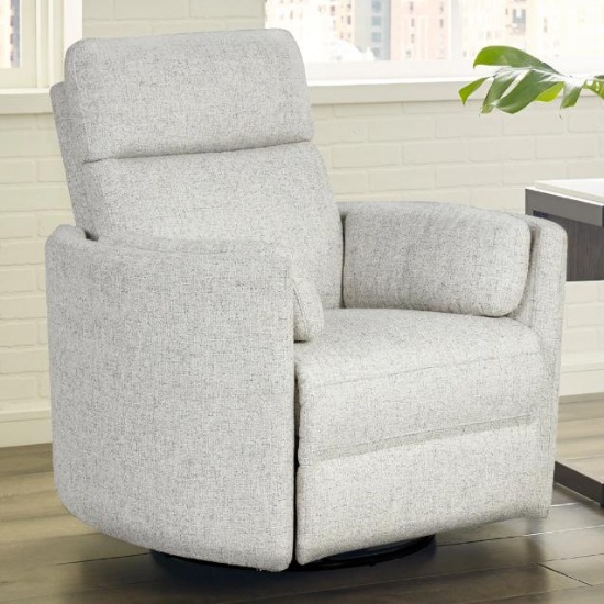 RADIUS - NATURAL BEAUTY QUARTZ Power Swivel Glider Recliner - Grey (MRAD#812GSP-NBQ)