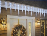 GE Energy Smart Random Sparkle 20-Count 100 LED Twinkling Ice Crystal Icicle Set
