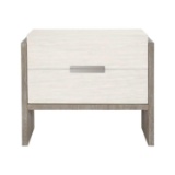 Bernhardt Foundations Linen Light Shale Two-Drawer Nightstand