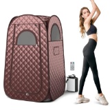 Portable Sauna, Full Body Steam Sauna w/ 3L Steam Box - Coffee