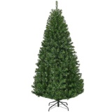 Costway 6-Feet Pre-lit Artificial Christmas Tree with Multicolor LED Lights