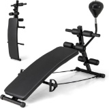 Folding Exercise Bench - black