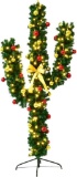 5 FT Pre-Lit Artificial Cactus Christmas Tree