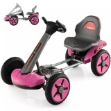 Costway 12V Kids Electric Go Kart - pink
