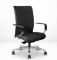 Via Seating ProForm Series Parallel Stitch Pattern Mid black Office Chair