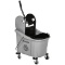 9.5 Gallon (38 Quart) Mop Bucket with Wringer Cleaning Cart - Grey