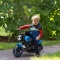 6V Kids Motorcycle w/ Training Wheels, Single-Button Start - Blue