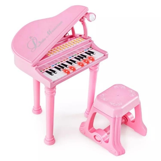 31 Key Electronic Keyboard Kids Toy Piano - pink