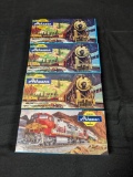 Set of 4 Athearn Electric Model Train Box Cars